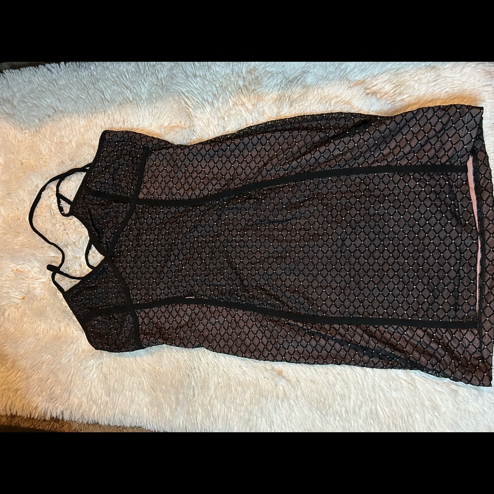 Black mini dress
